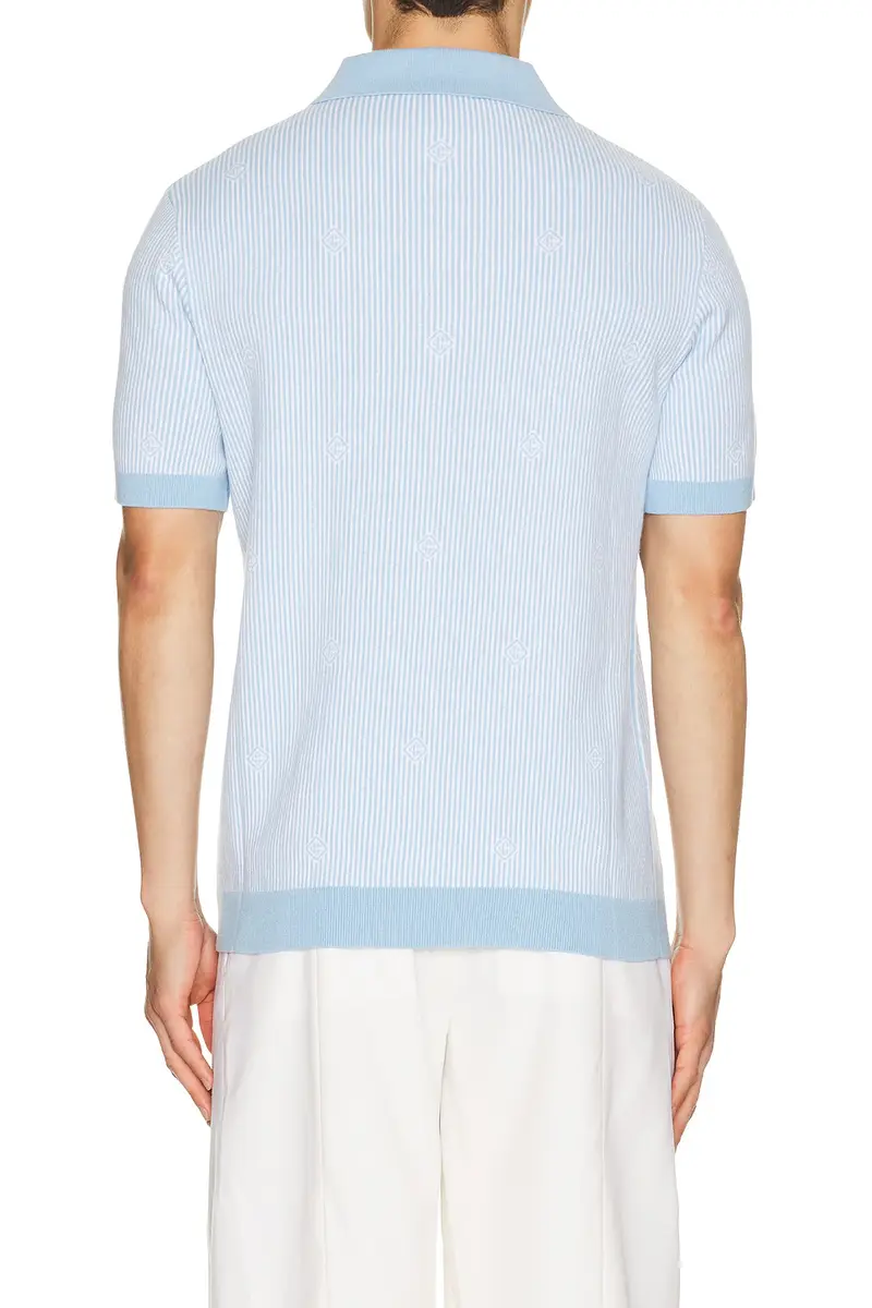 Casablanca Pinstripe Polo Shirt | Thumbnail 2 Casablanca Pinstripe Polo Shirt | Thumbnail 2