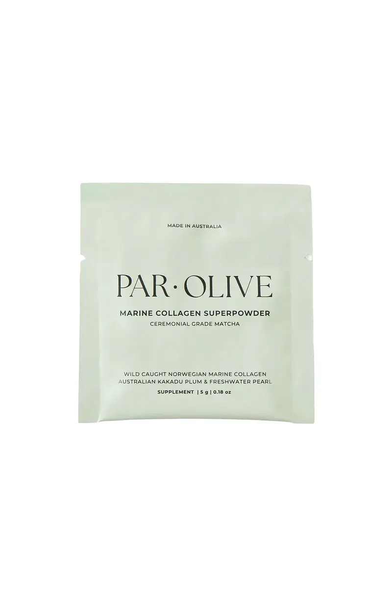 Par Olive Ceremonial Grade Matcha Pearl Marine Collagen Superpowder Travel Set | Thumbnail 3