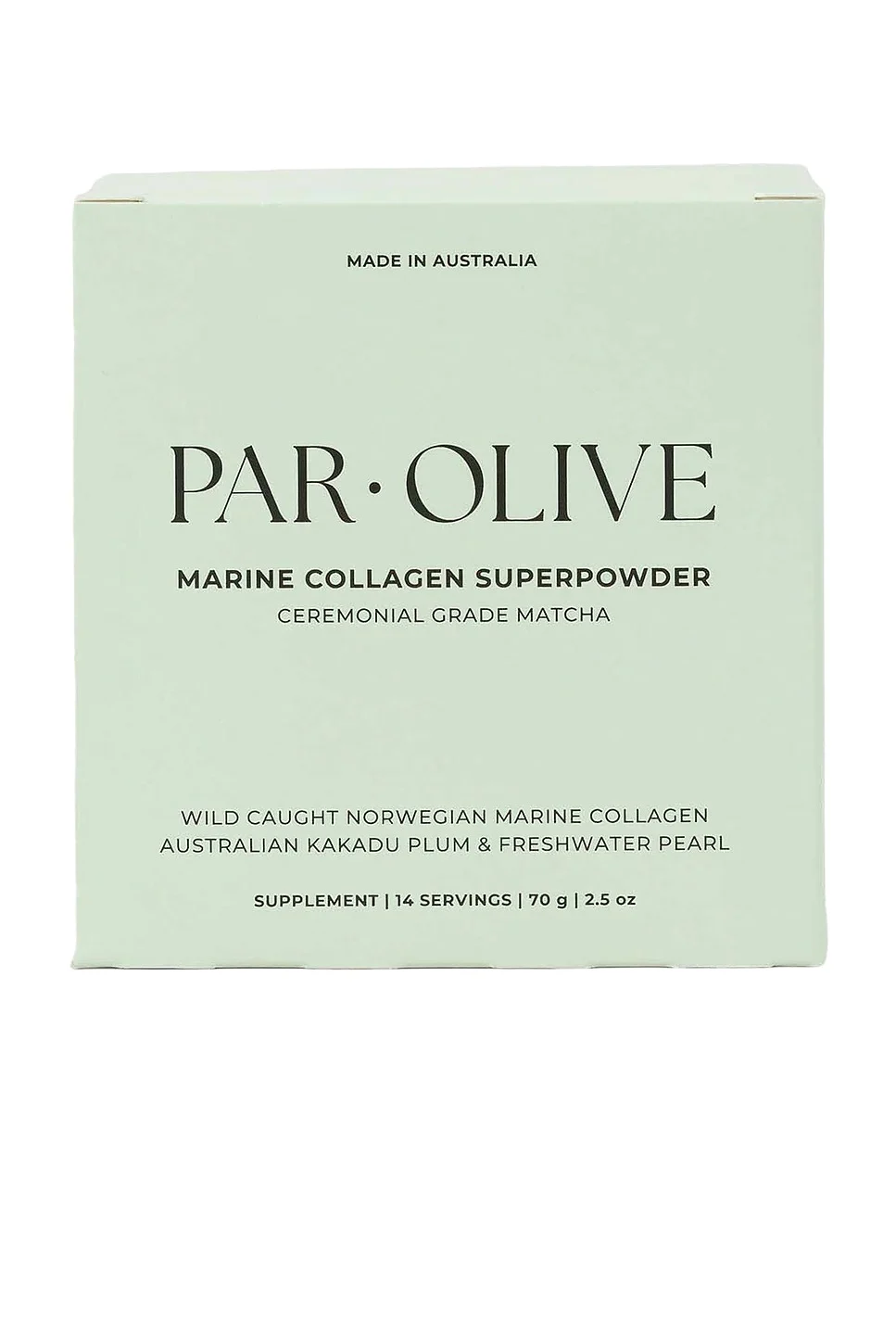 Par Olive Ceremonial Grade Matcha Pearl Marine Collagen Superpowder Travel Set