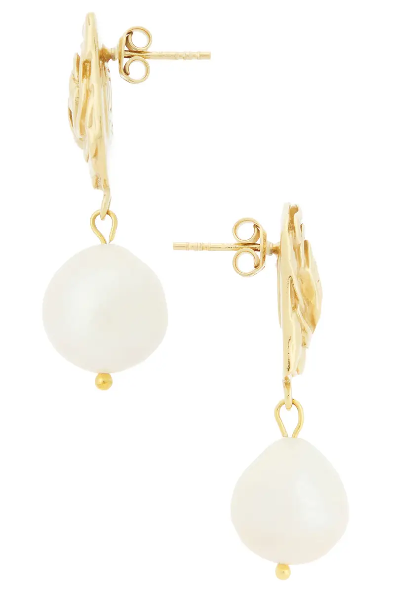 Magda Butrym Floral Pearl Earrings | Thumbnail 3 Magda Butrym Floral Pearl Earrings | Thumbnail 3