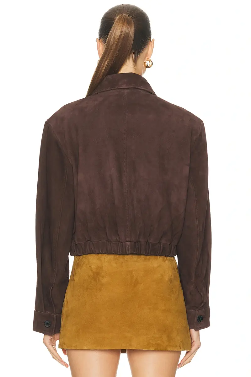 AGOLDE Nahlia Cropped Suede Jacket | Thumbnail 4 AGOLDE Nahlia Cropped Suede Jacket | Thumbnail 4