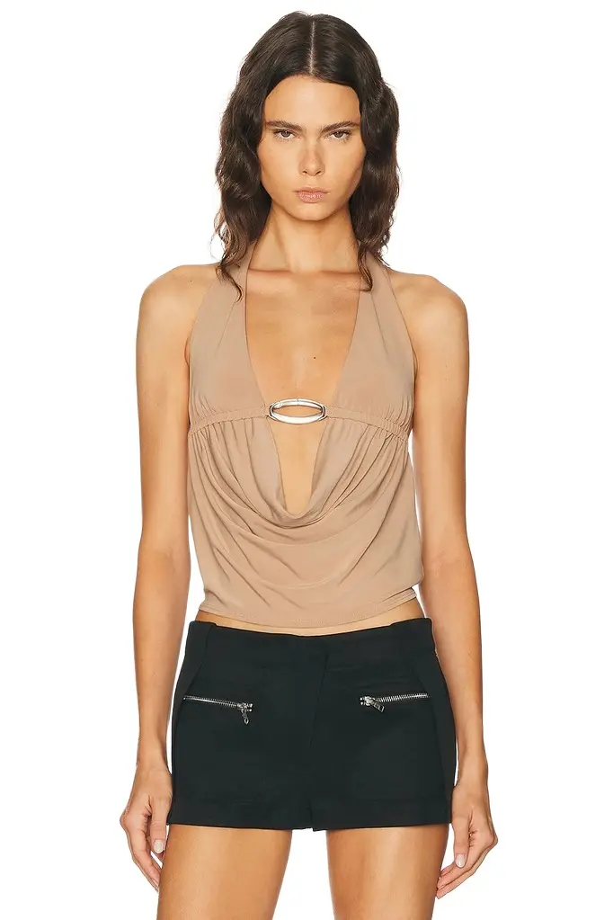 HAELO Cowl Halter Top