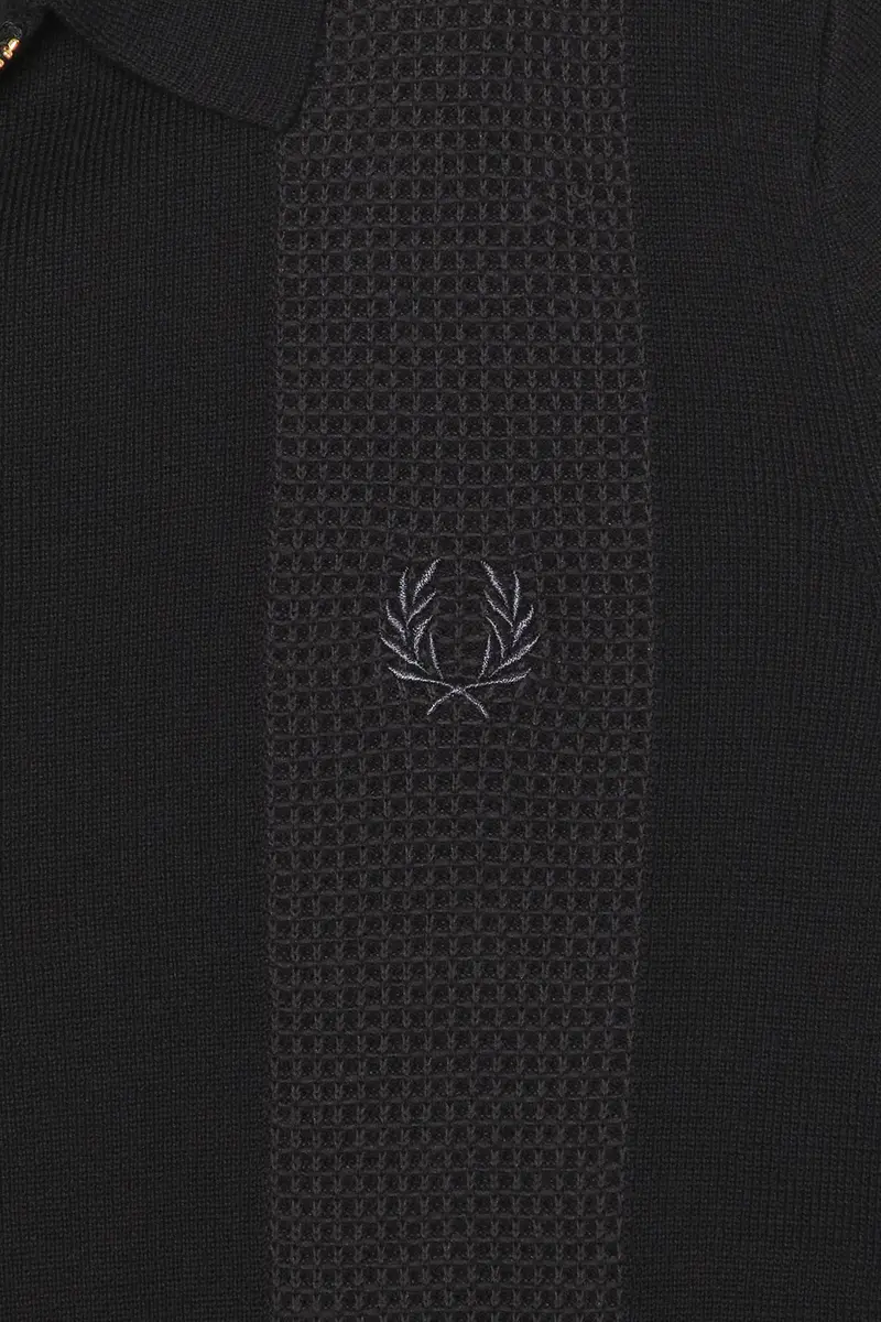 Fred Perry Panel Detail Knitted Polo | Thumbnail 5