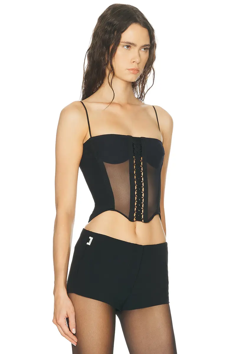 HAELO Layered Lace Up Corset Top | Thumbnail 2 HAELO Layered Lace Up Corset Top | Thumbnail 2