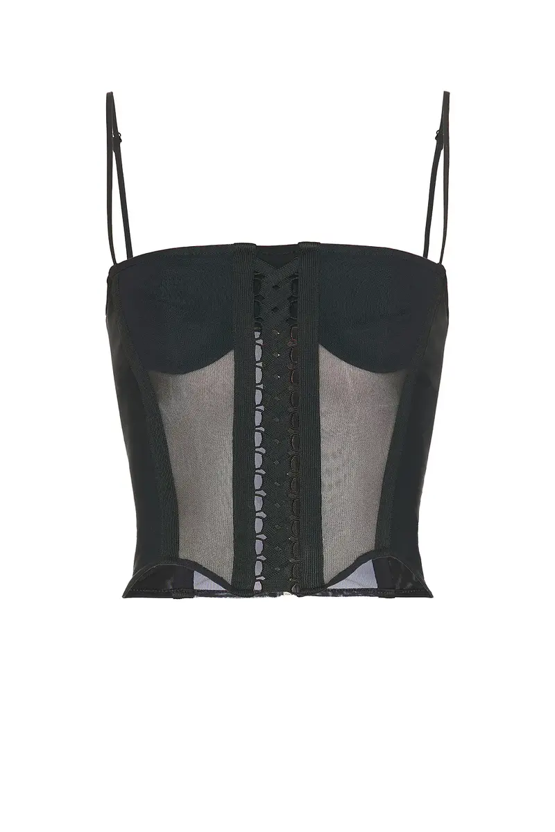 HAELO Layered Lace Up Corset Top | Thumbnail 5 HAELO Layered Lace Up Corset Top | Thumbnail 5