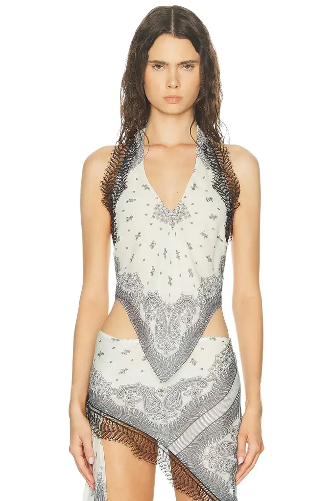 HAELO Split Bandana Top