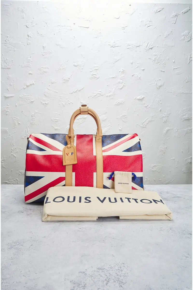Louis Vuitton Louis Vuitton Union Jack Royal Wedding Keepall Bandouliere 45 Handbag | Thumbnail 8 Louis Vuitton Louis Vuitton Union Jack Royal Wedding Keepall Bandouliere 45 Handbag | Thumbnail 8