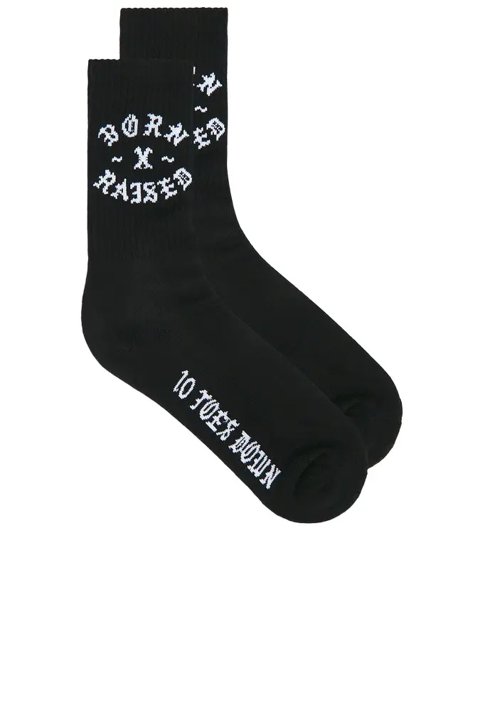 Born x Raised 10 Toes Down Rocker Socks
