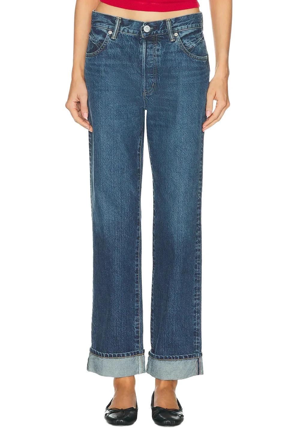 Moussy Vintage Lara Western Straight Leg Jeans