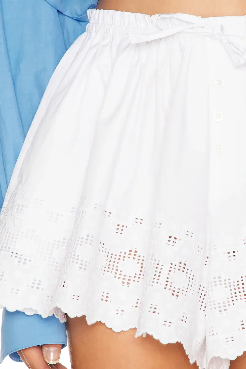 Helsa The Summer Short With Vintage Swiss Embroidery | Thumbnail 7 Helsa The Summer Short With Vintage Swiss Embroidery | Thumbnail 7