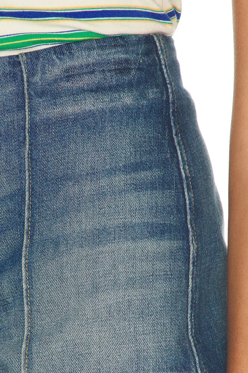 Helsa Denim Micro Short | Thumbnail 6