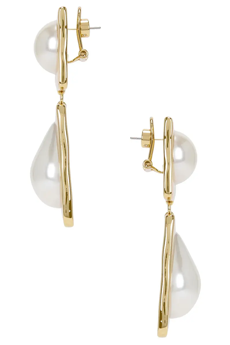 Retrofête Savannah Pearl Drop Earring | Thumbnail 2 Retrofête Savannah Pearl Drop Earring | Thumbnail 2
