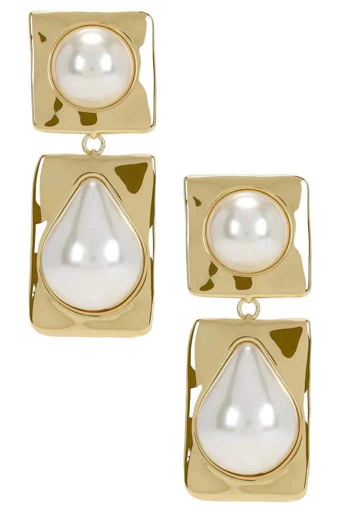 Retrofête Savannah Pearl Drop Earring
