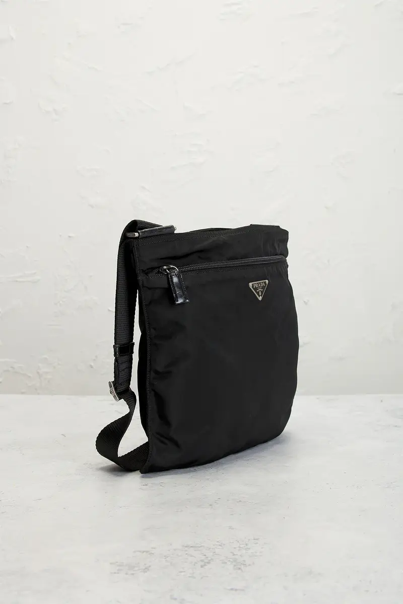 Prada Prada Tessuto Flat Messenger Bag | Thumbnail 4 Prada Prada Tessuto Flat Messenger Bag | Thumbnail 4