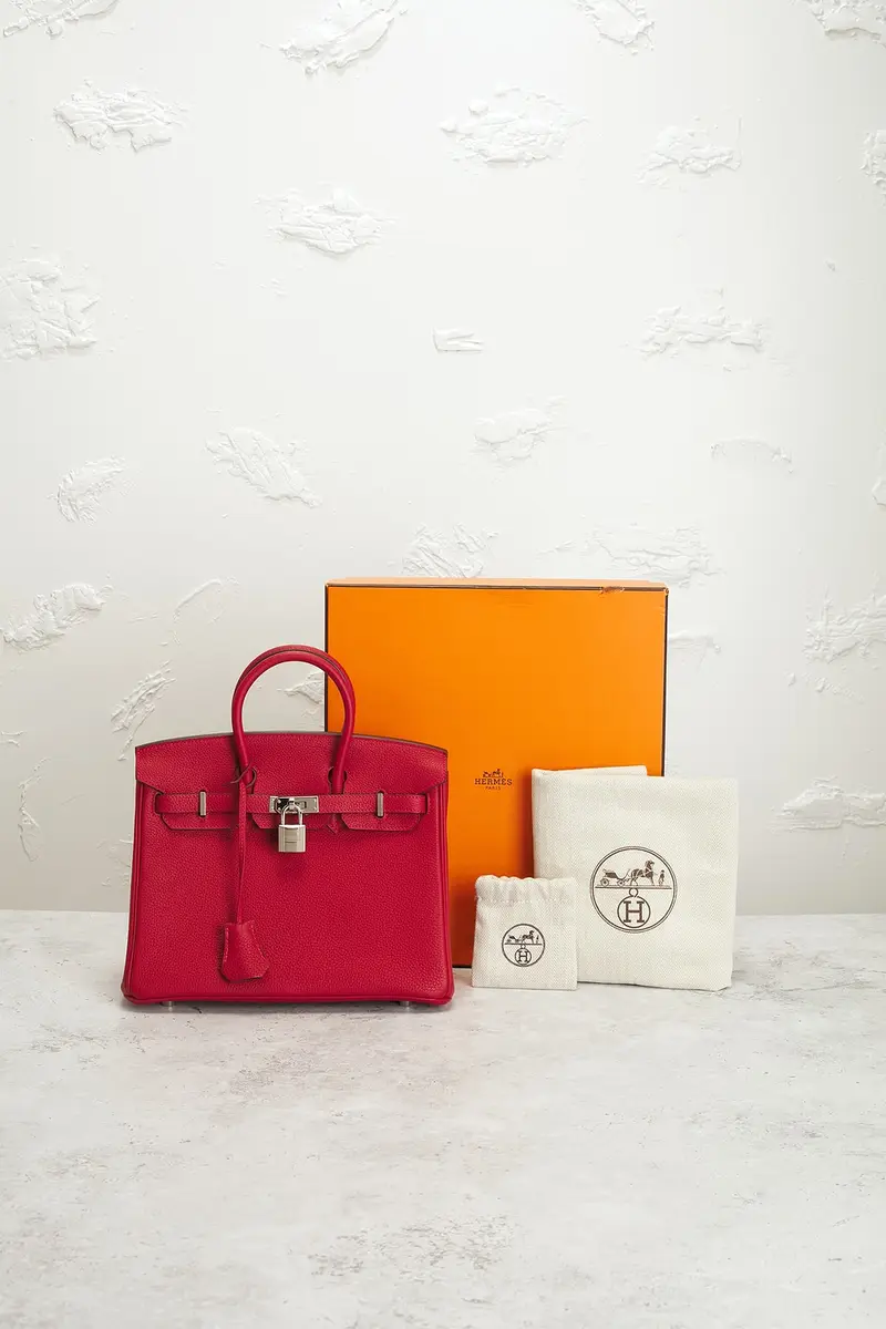 HERMÈS Hermes Togo Birkin 25 Handbag | Thumbnail 9