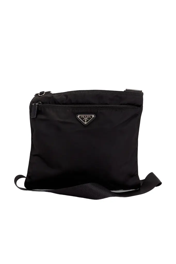 Prada Prada Tessuto Flat Messenger Bag
