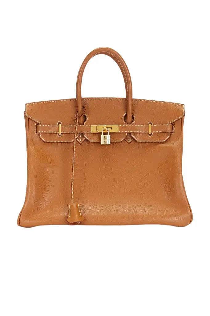 HERMÈS Hermes Courchevel Birkin 35 Handbag | Image 1 HERMÈS Hermes Courchevel Birkin 35 Handbag | Image 1