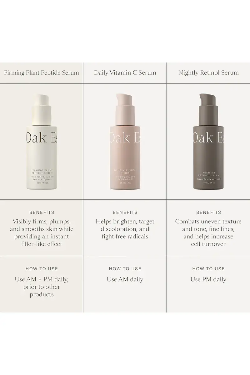 Oak Essentials Firming Plant Peptide Serum | Thumbnail 7 Oak Essentials Firming Plant Peptide Serum | Thumbnail 7