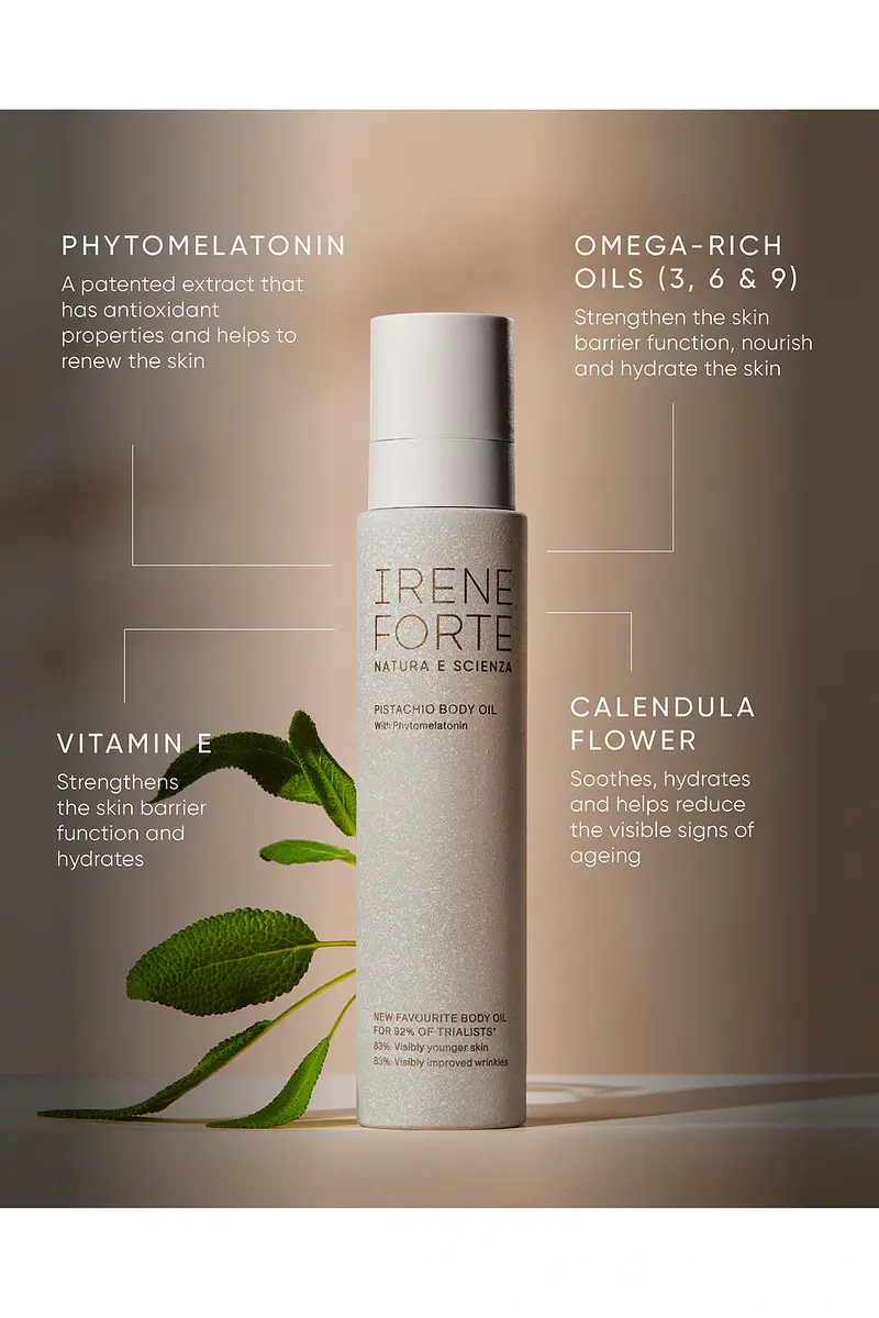 Irene Forte Pistachio Body Oil with Phytomelatonin NPD | Thumbnail 3