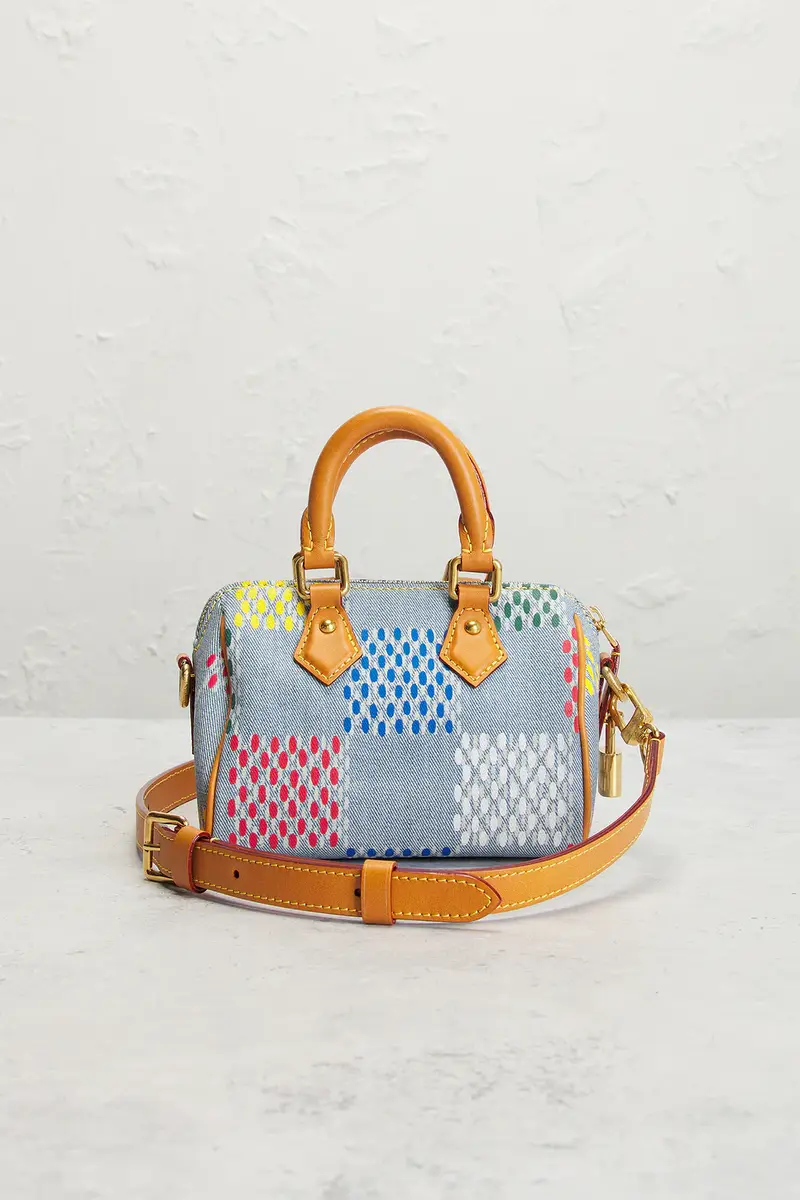 Louis Vuitton Louis Vuitton LV Vers Damier Denim Speedy Bandouliere 18 Handbag | Thumbnail 2