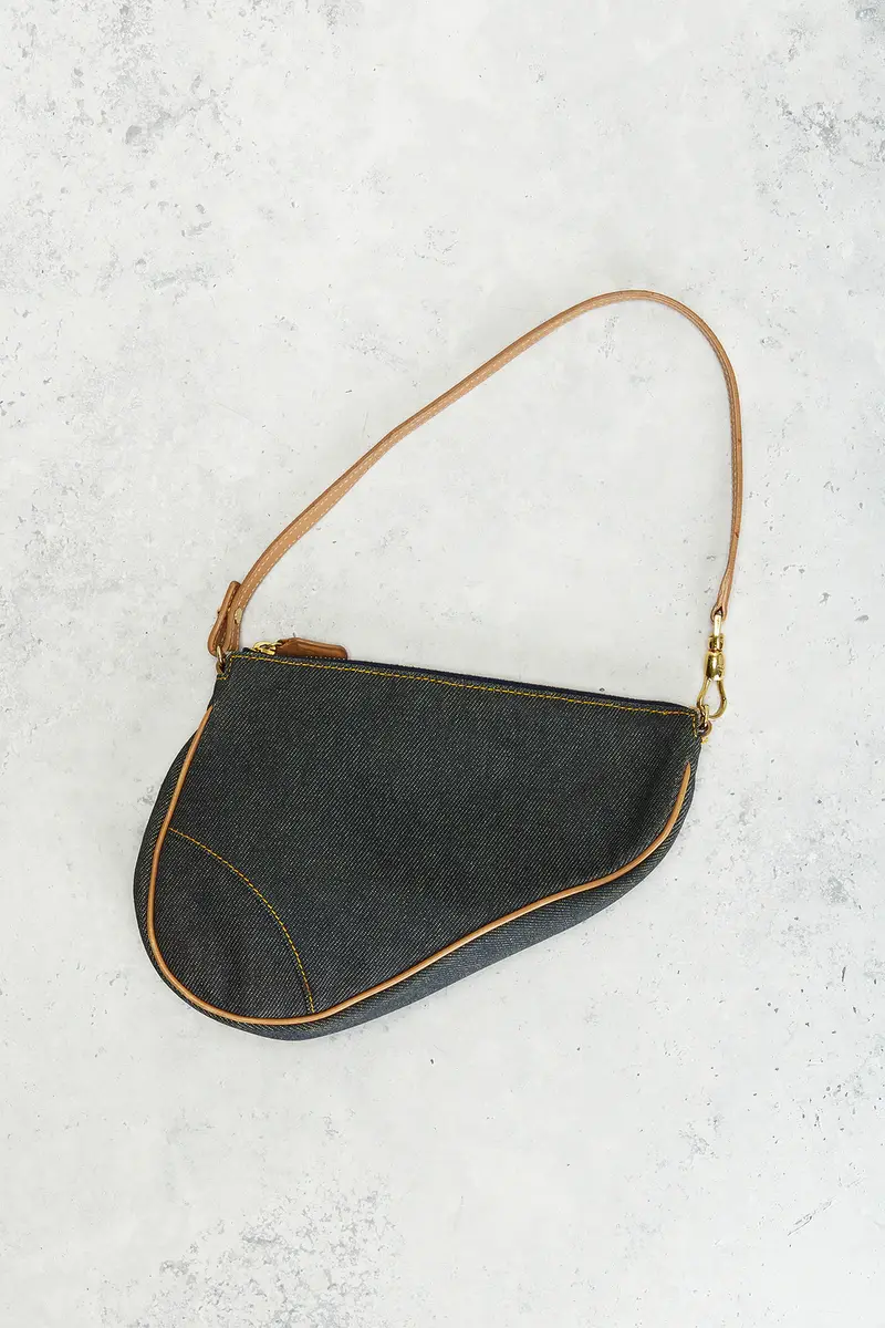 Dior Dior Denim Pochette Saddle Bag | Thumbnail 2