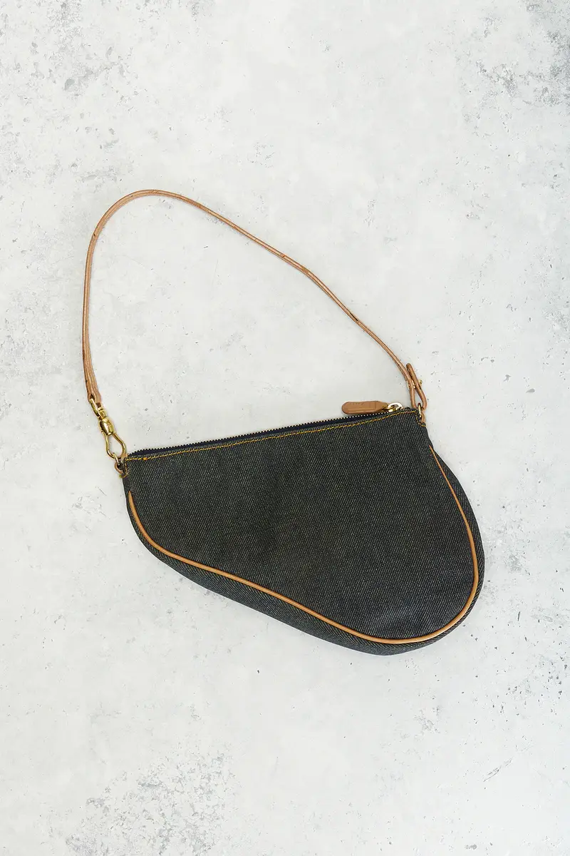 Dior Dior Denim Pochette Saddle Bag | Thumbnail 3