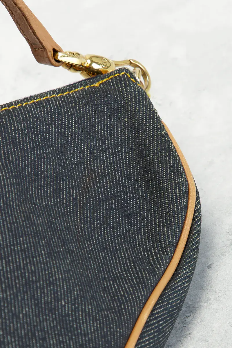 Dior Dior Denim Pochette Saddle Bag | Thumbnail 6