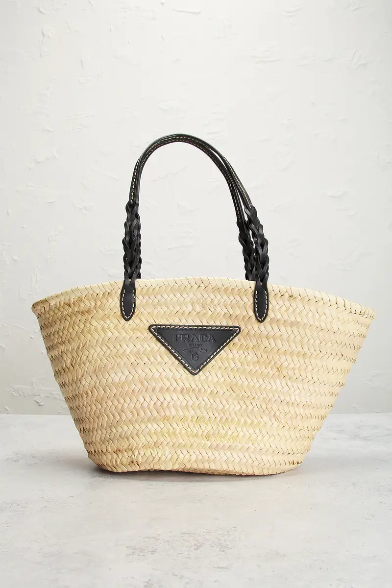Prada Prada Raffia Tote Bag | Thumbnail 2 Prada Prada Raffia Tote Bag | Thumbnail 2