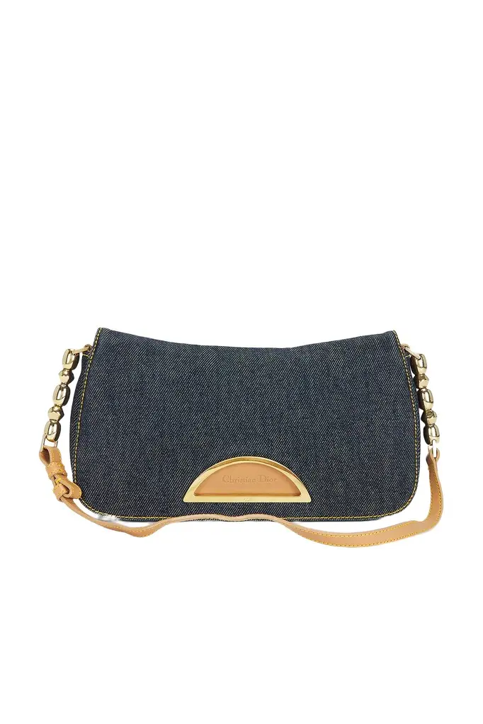 Dior Dior Denim Maris Pearl Shoulder Bag