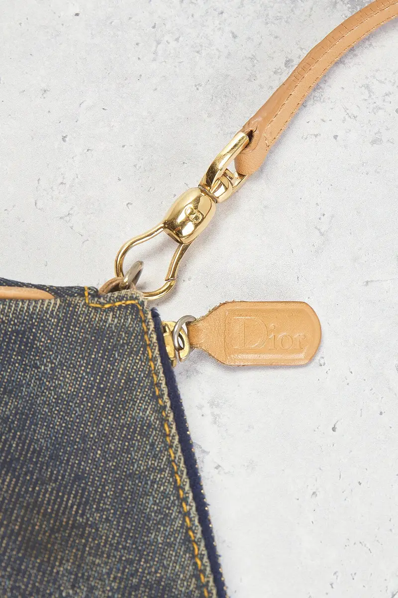 Dior Dior Denim Vintage Pochette Saddle Bag | Thumbnail 5 Dior Dior Denim Vintage Pochette Saddle Bag | Thumbnail 5