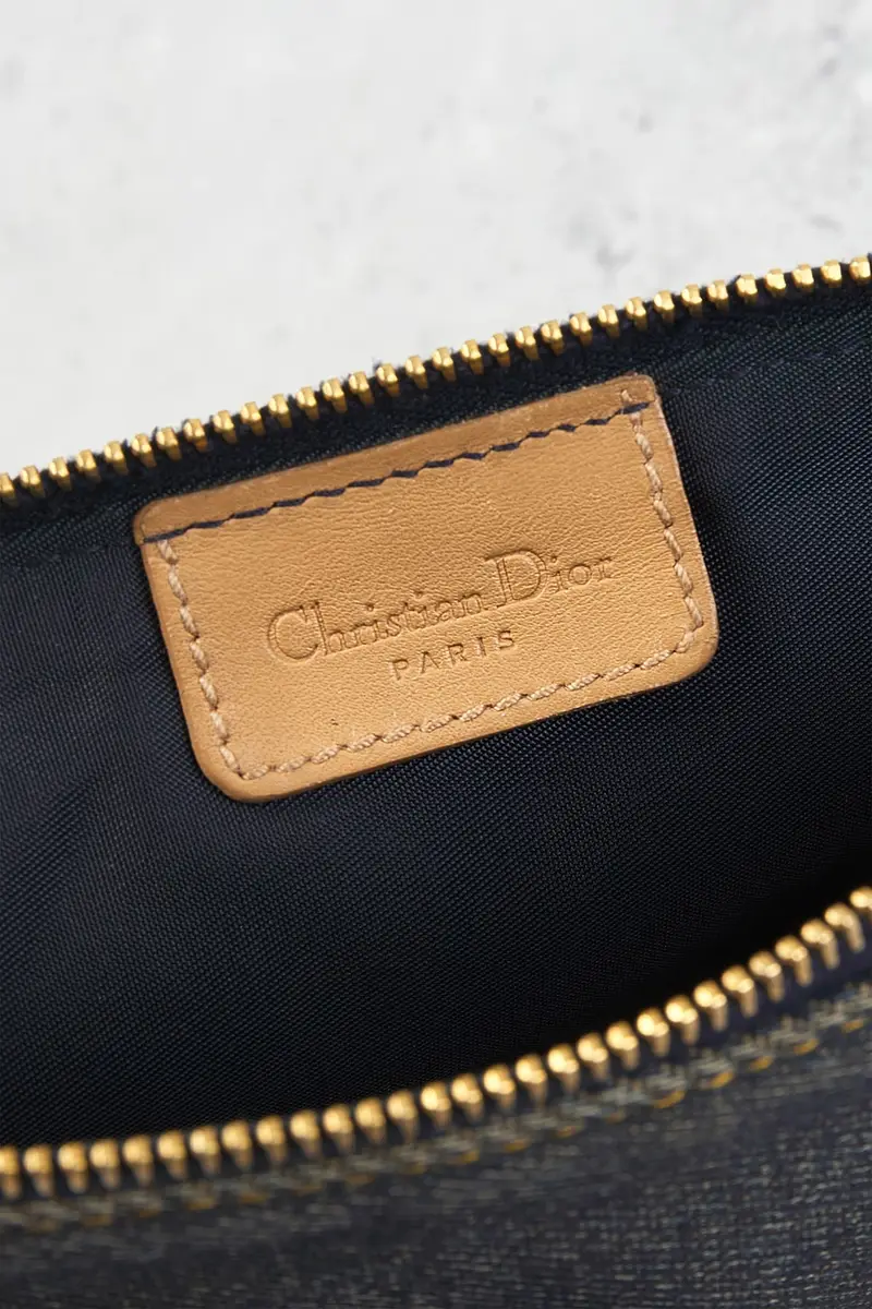 Dior Dior Denim Vintage Pochette Saddle Bag | Thumbnail 6 Dior Dior Denim Vintage Pochette Saddle Bag | Thumbnail 6
