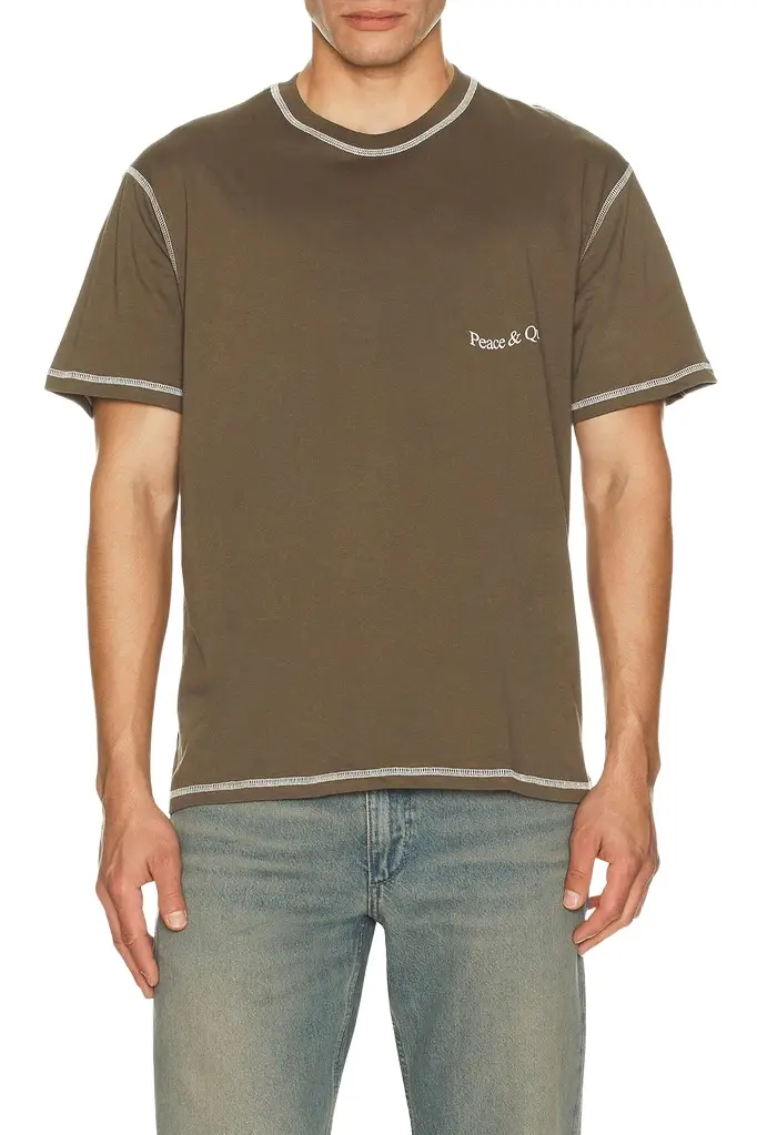 Museum of Peace and Quiet Wordmark Reverse Stitched T-Shirt