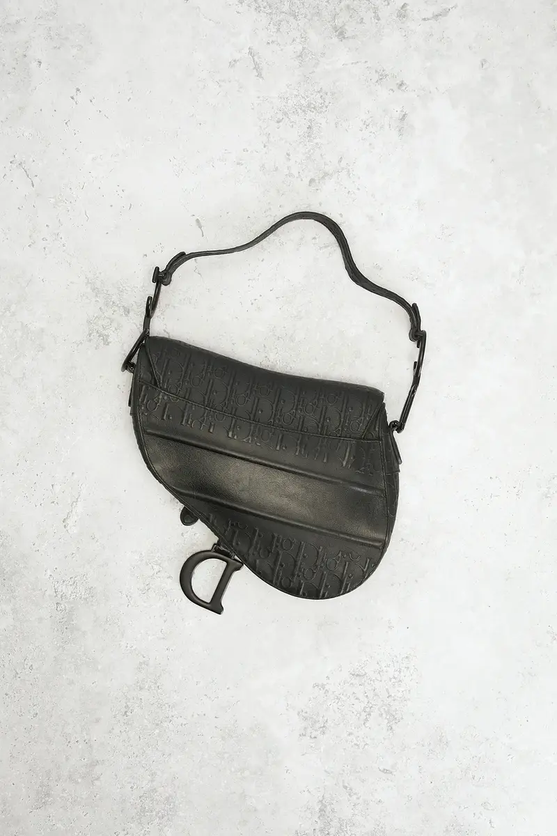 Dior Dior Oblique Embossed Saddle Bag | Thumbnail 3 Dior Dior Oblique Embossed Saddle Bag | Thumbnail 3