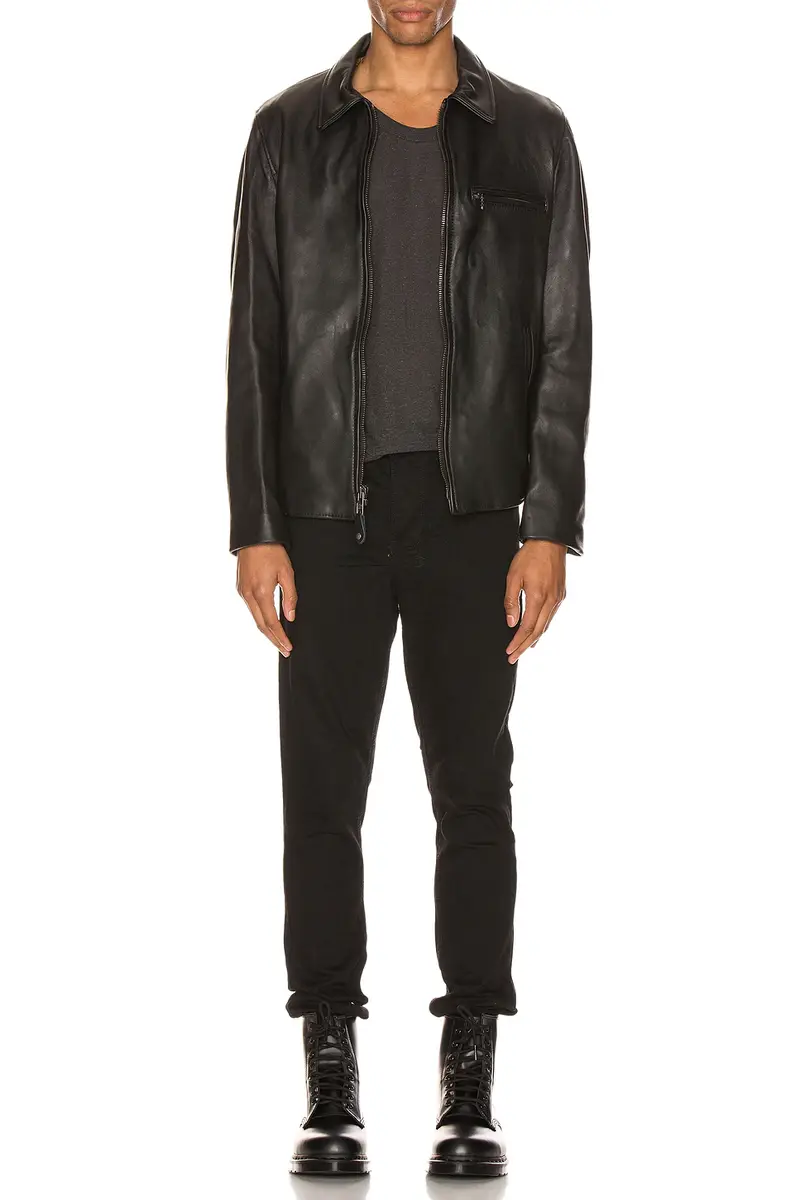 SCHOTT Collar Lamb Leather Jacket | Thumbnail 3 SCHOTT Collar Lamb Leather Jacket | Thumbnail 3
