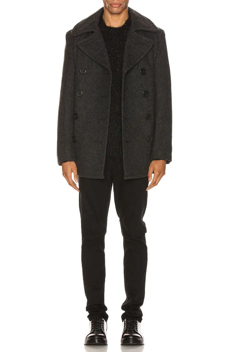 SCHOTT Slim Fit Peacoat | Thumbnail 5 SCHOTT Slim Fit Peacoat | Thumbnail 5