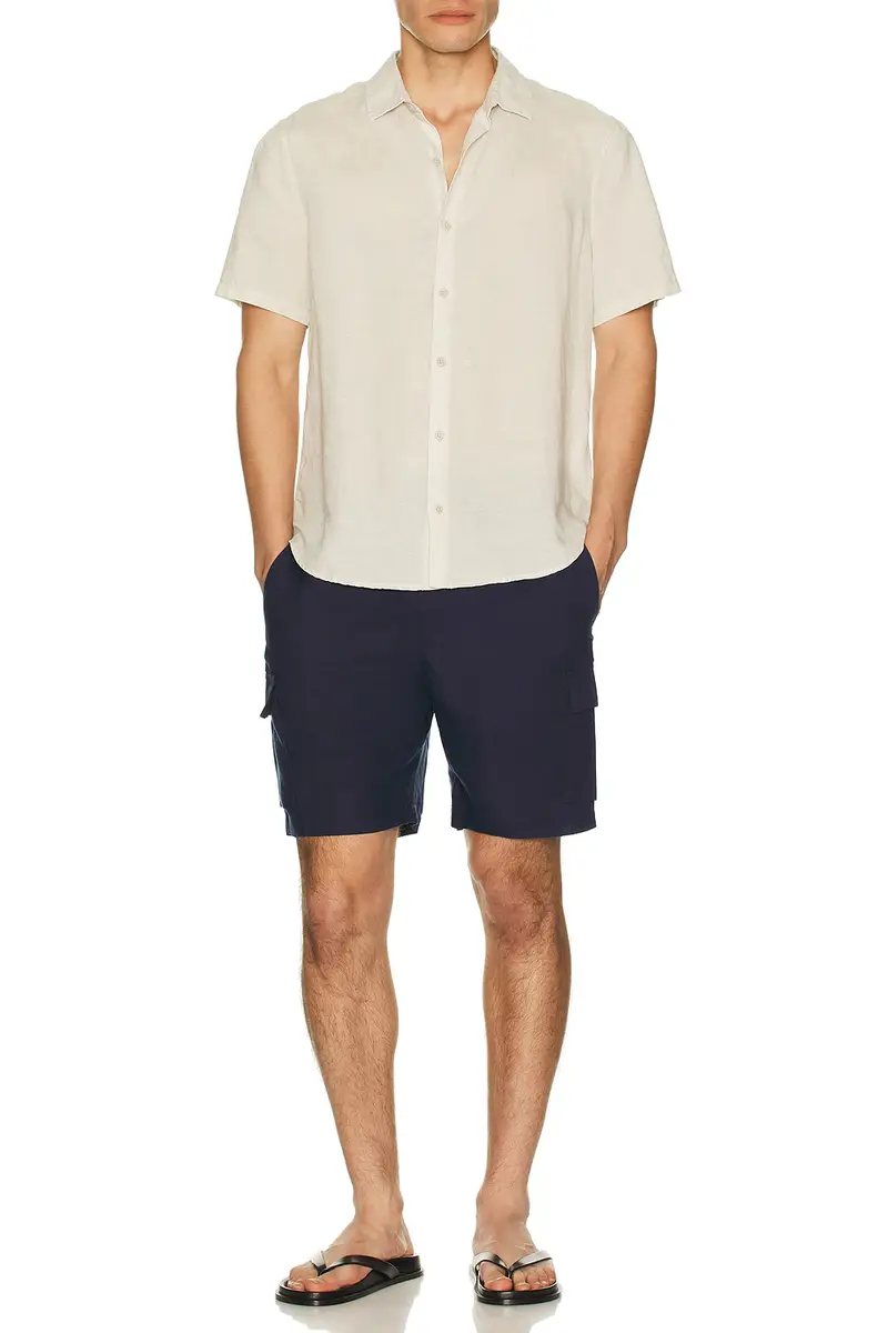 Onia Air Linen Pull-On Cargo Short | Thumbnail 3