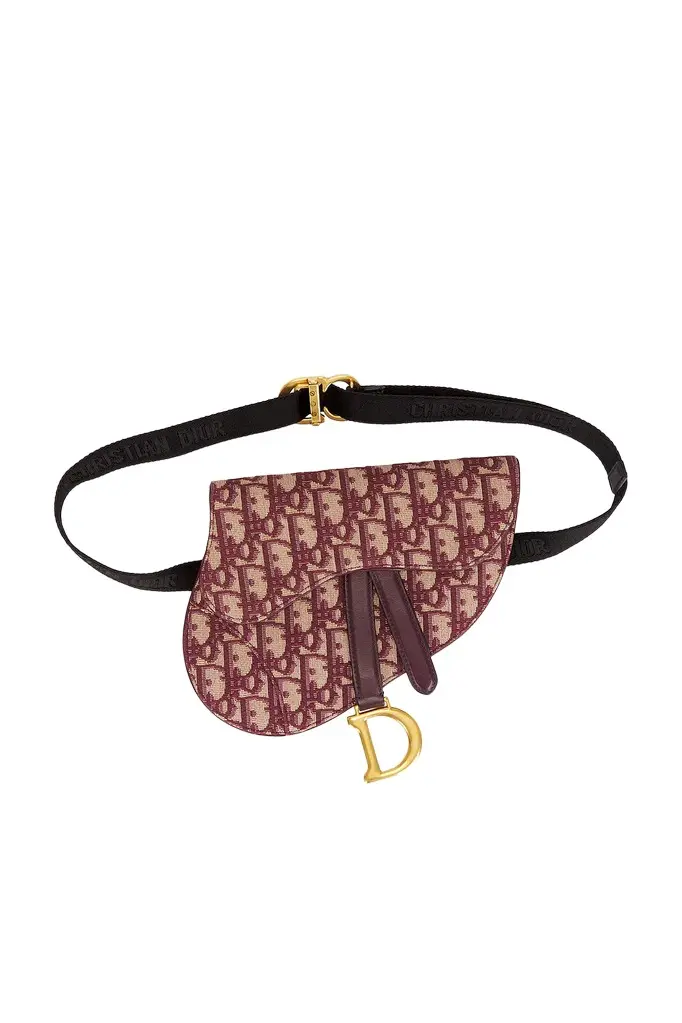 Dior Dior Trotter Oblique Saddle Belt Bag