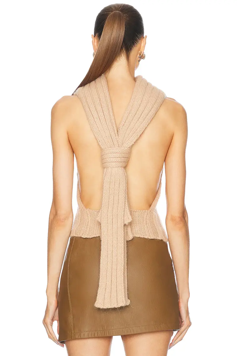 AREA Sleeveless Twisted Top | Thumbnail 3 AREA Sleeveless Twisted Top | Thumbnail 3