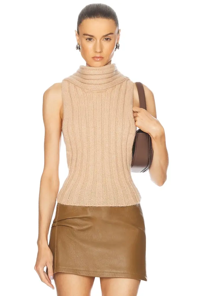 AREA Sleeveless Twisted Top