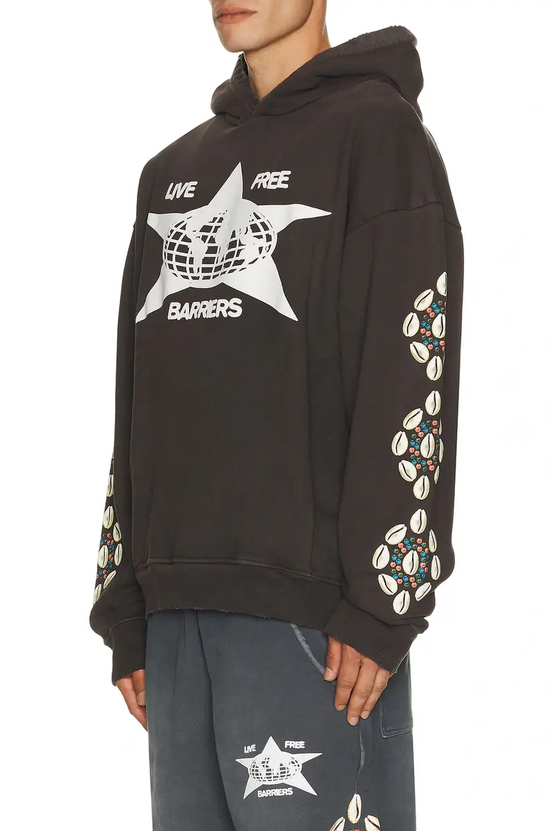 Barriers Worldwide Cowrie Shell Hidden Pocket Hoodie | Thumbnail 2 Barriers Worldwide Cowrie Shell Hidden Pocket Hoodie | Thumbnail 2