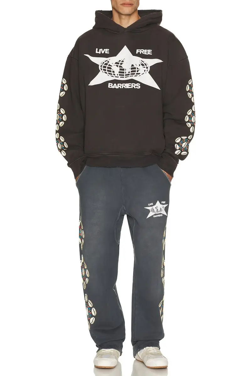 Barriers Worldwide Cowrie Shell Hidden Pocket Hoodie | Thumbnail 4 Barriers Worldwide Cowrie Shell Hidden Pocket Hoodie | Thumbnail 4
