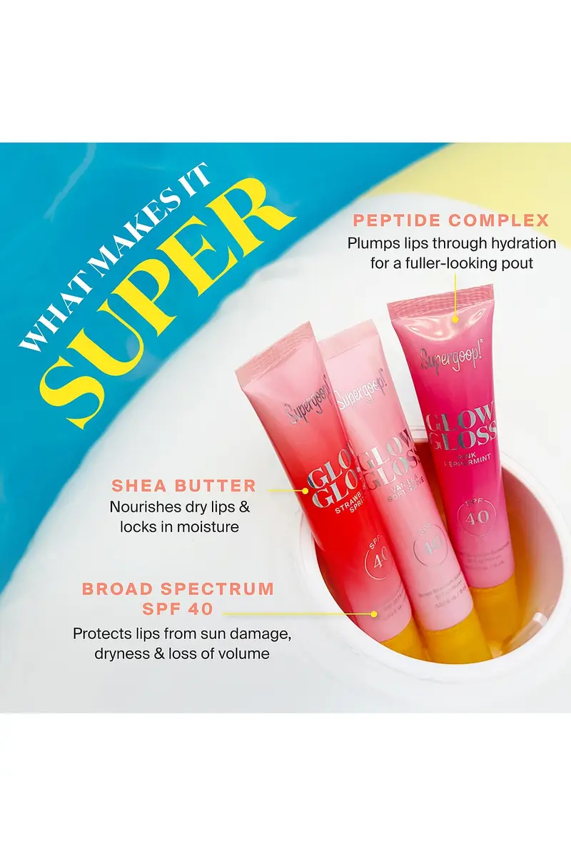 SUPERGOOP! Glow Gloss SPF 40 Lip Balm | Thumbnail 5 SUPERGOOP! Glow Gloss SPF 40 Lip Balm | Thumbnail 5