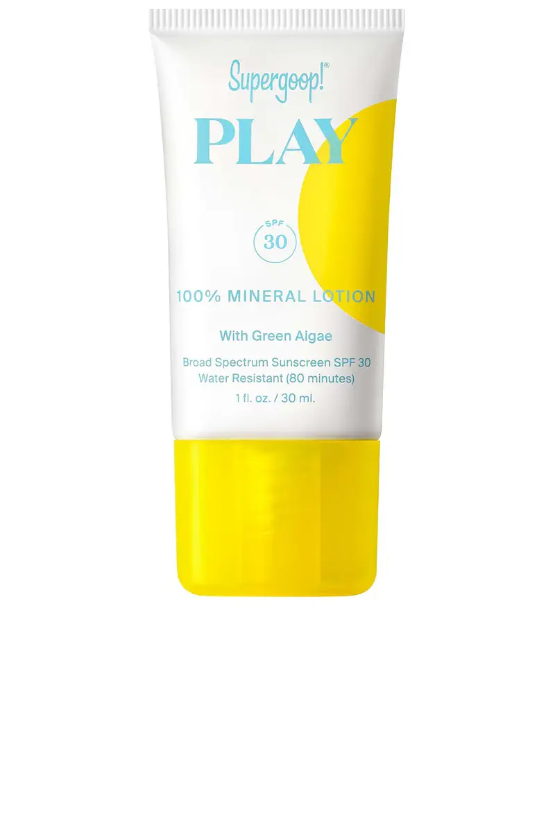 SUPERGOOP! PLAY 100% Mineral Lotion SPF 30 with Green Algae 1 fl. oz.