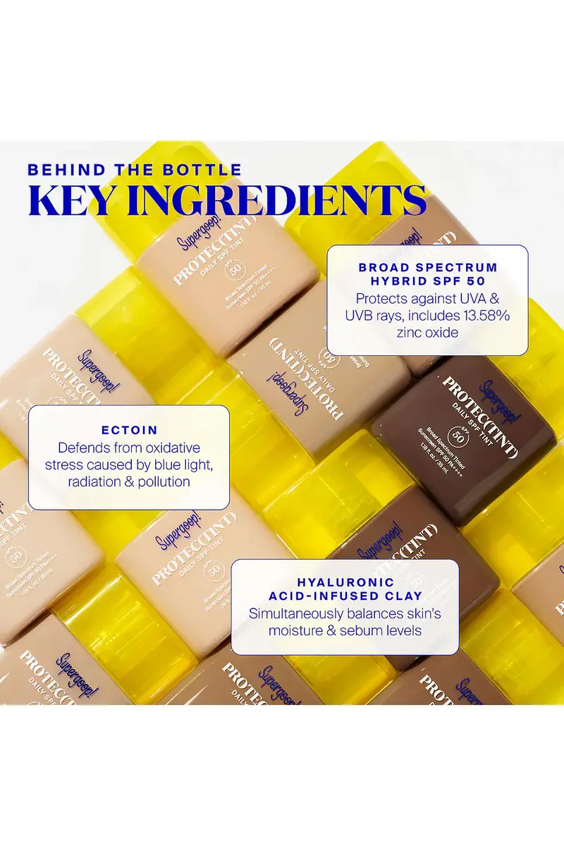 SUPERGOOP! Protec(tint) Daily Skin Tint SPF 50 | Thumbnail 7 SUPERGOOP! Protec(tint) Daily Skin Tint SPF 50 | Thumbnail 7