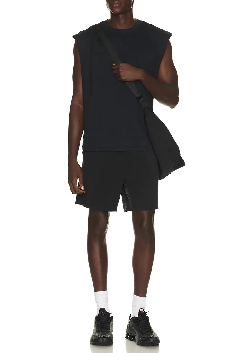 Skims Heavyweight Cotton Cropped Cutoff Tee | Thumbnail 3