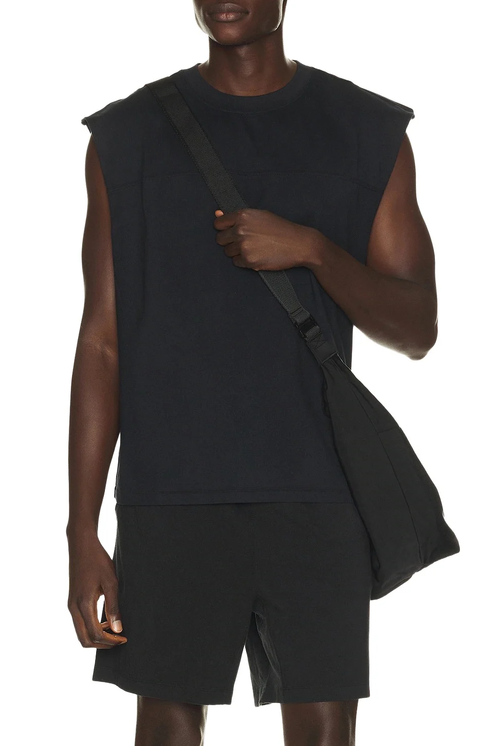 Heavyweight Cotton Cropped Cutoff Tee Heavyweight Cotton Cropped Cutoff Tee