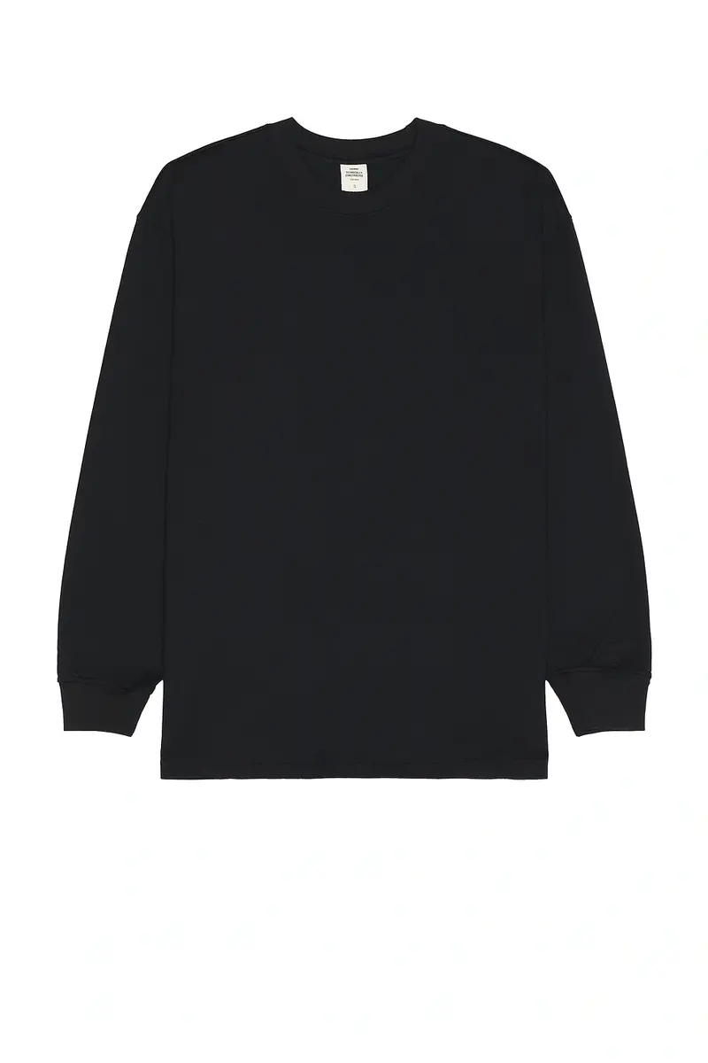 Skims Heavyweight Cotton Long Sleeve T-Shirt | Thumbnail 4