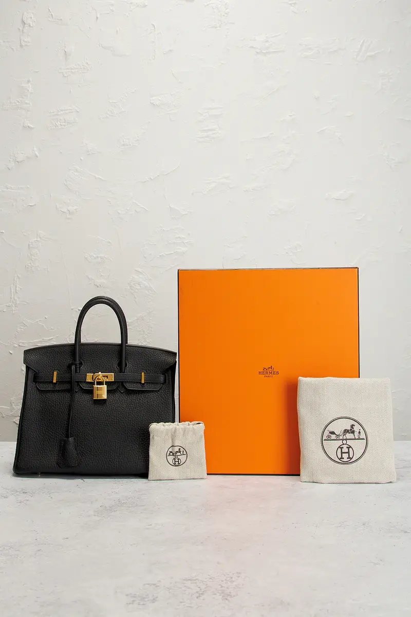 HERMÈS Hermes Clemence Birkin 25 Handbag | Thumbnail 8