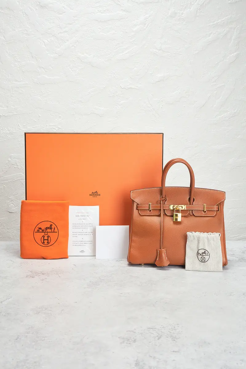HERMÈS Hermes Vintage Epsom Birkin 25 Handbag | Thumbnail 8 HERMÈS Hermes Vintage Epsom Birkin 25 Handbag | Thumbnail 8