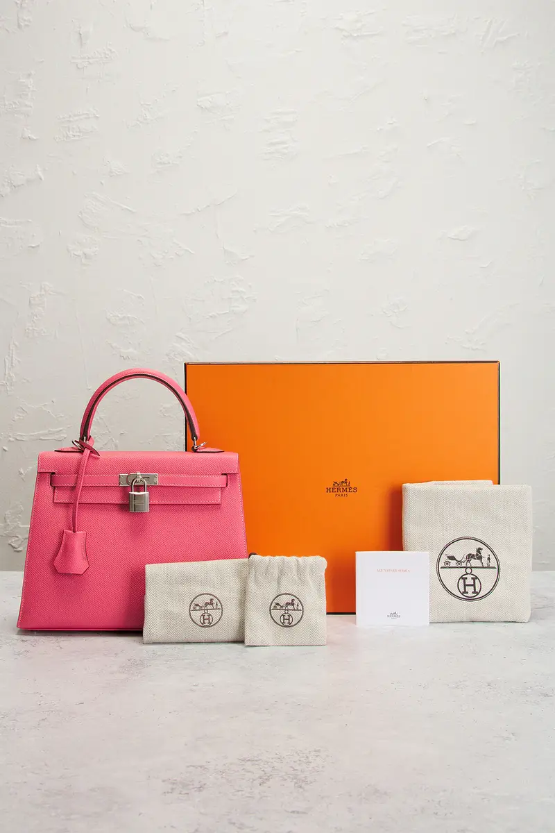HERMÈS Hermes Epsom Kelly 25 Sellier Handbag | Thumbnail 8 HERMÈS Hermes Epsom Kelly 25 Sellier Handbag | Thumbnail 8